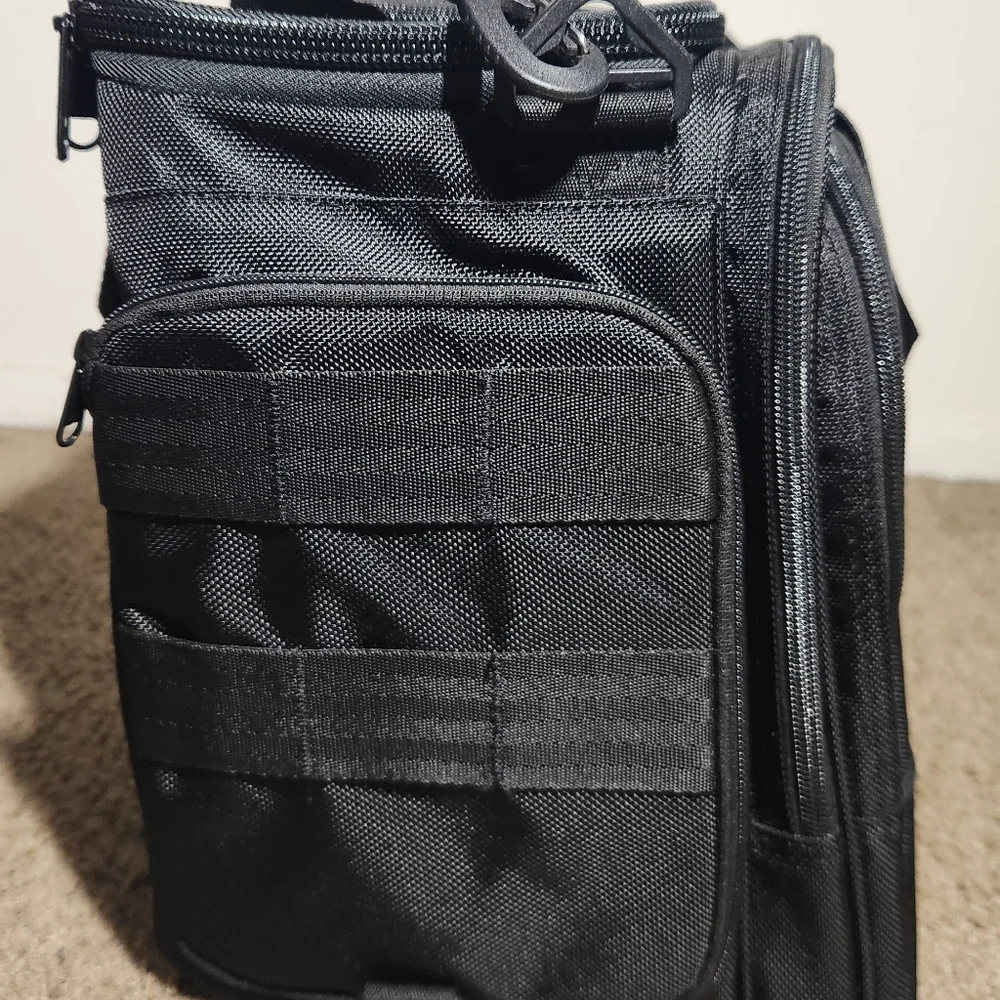 Black Laptop Shoulder Bag for Men